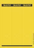 Leitz 1687 PC-beschriftbare Rückenschilder - Papier, lang/breit, 75 Stück, gelb Rückenschild gelb