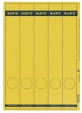 Leitz 1688 PC-beschriftbare Rückenschilder - Papier, lang/schmal, 125 Stück, gelb Rückenschild