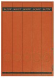 Leitz 1688 PC-beschriftbare Rückenschilder - Papier, lang/schmal, 125 Stück, rot Rückenschild rot