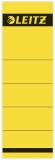 Leitz 1642 Rückenschilder - Papier, kurz/breit, 10 Stück, gelb Rückenschild selbstklebend gelb