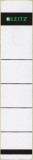 Leitz 1643 Rückenschilder - Papier, kurz/schmal, 10 Stück, hellgrau Rückenschild selbstklebend