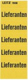 Leitz 1508 Inhaltsschild Lieferanten, selbstklebend, 100 Stück, gelb Inhaltsschilder gelb 60 mm