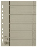 Elba Trennblätter mit Perforation - A4 Überbreite, grau, 100 Stück Trennblatt A4 Überbreite grau