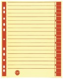 Trennblätter - A4 Überbreite, rot, farbiger Rahmendruck, 100 Stück Trennblatt A4 Überbreite rot