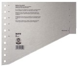 Leitz 1651 Staffel-Trennblätter - A4 Überbreite, grau, 100 Stück Trennblatt A4 Überbreite grau