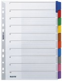 Leitz 4321 Register - blanko, Karton, A4, 10 Blatt, Taben 10-farbig volldeckend Register A4 blanko