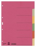 Leitz 4358 Register - Karton, blanko, A4, 6 Blatt, farbig volldeckend Register A4 blanko 6 Blatt