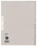 Leitz 1201 Register - A - Z, Papier, A4 Überbreite, 20 Blatt, grau volldeckend Register A - Z