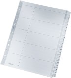 Leitz 4326 Zahlenregister - 1-20, A4, Karton, 20 Blatt, grau volldeckend Register A4 1-20 225 mm
