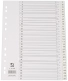 Q-Connect® Zahlenregister - 1 - 31, PP, A4, 31 Blatt, weiß volldeckend Register A4 1-31 225 mm