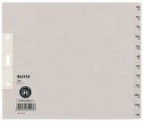 Leitz 1230 Monatsregister - Dez-Jan, Papier, A4 Überbreite, 20 cm hoch, 12 Blatt, grau teildeckend