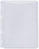 Q-Connect® Klarsichthüllen für Kataloge - glasklar, 0,18 mm, A4, Folie volle Höhe, 5 Stück