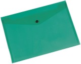 Q-Connect® Dokumentenmappe - grün, A4 bis zu 50 Blatt Dokumententasche A4 bis 50 Blatt grün