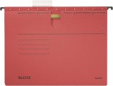 Leitz 1984 Hängehefter ALPHA® - kfm. Heftung, Pendarec-Karton, 5 Stück, rot Hängehefter rot A4