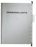 Leitz 30041 Hängemappe Personalakte - DIN A4, Karton, 5fach-Register, grau Personalakte grau 245 mm