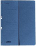 Falken Ösenhefter - A4 1/2 Vorderdeckel kfm. Heftung, blau, Manilakarton, 250 g/qm Ösenhefter halb