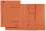 Leitz 3924 Jurismappe - A4, Pendarec-Karton 430g, orange Dreiflügelmappe orange A4 offen 250 Blatt