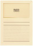 Elco Sichtmappen Ordo classico - hellchamois, 120g, 100 Stück, Sichtfenster und Linien Sichtmappe