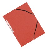 Q-Connect® Eckspanner - Karton A4 mit Gummizug rot Dreiflügelmappe rot A4 Gummizug 200 Blatt