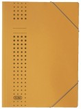 Elba Eckspanner chic A4, für ca. 150 DIN A4-Blätter, mit Eckspannergummi, aus 320 g/m² Karton (RC), gelb