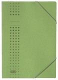 Elba Eckspanner chic A4, für ca. 150 DIN A4-Blätter, mit Eckspannergummi, aus 320 g/m² Karton (RC), grün