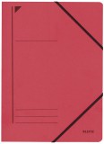 Leitz 3980 Eckspanner - A4, 250 Blatt, Pendarec-Karton (RC) rot Eckspanner rot A4 Gummizug 250 Blatt