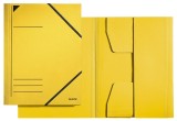 Leitz 3981 Eckspannermappe - A4, 250 Blatt, Pendarec-Karton (RC), gelb Dreiflügelmappe gelb A4