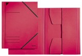 Leitz 3981 Eckspannermappe - A4, 250 Blatt, Pendarec-Karton (RC), rot Dreiflügelmappe rot A4 242 mm
