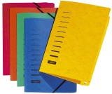 Pagna® Gummizugmappe - A4, 150 Blatt, Pressspan, gelb Dreiflügelmappe A4 gelb Eckspanngummi 230 mm