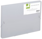 Q-Connect® Sammelbox - A4, 250 Blatt, PP, milchig transluzent Dokumentenbox A4 milchig transluzent