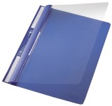 Leitz 4190 Einhängehefter Universal - A4, 250 Blatt, PVC, blau 2 kurze Beschriftungsfenster blau A4