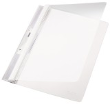 Leitz 4190 Einhängehefter Universal - A4, 250 Blatt, PVC, weiß 2 kurze Beschriftungsfenster weiß