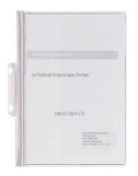 Durable Hefter DURABIND® - A4, weiß Klemmmappe weiß bis 30 Blatt Hartfolie