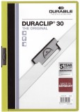 Durable Klemm-Mappe DURACLIP® 30 - A4, grün Klemmmappe transparent/grün bis zu 30 Blatt A4