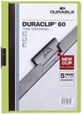 Durable Klemm-Mappe DURACLIP® 60 - A4, grün Klemmmappe transparent/grün bis zu 60 Blatt A4