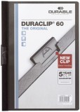Durable Klemm-Mappe DURACLIP® 60 - A4, schwarz Klemmmappe transparent/schwarz bis zu 60 Blatt A4
