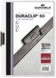 Durable Klemm-Mappe DURACLIP® 60 - A4, weiß Klemmmappe transparent/weiß bis zu 60 Blatt A4