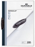 Durable Klemm-Mappe SWINGCLIP® - 30 Blatt, schwarz Klemmmappe schwarz bis 30 Blatt 222 x 305 mm
