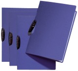 Pagna® Bewerbungsmappe Swing - blau mit Kunststoffklemme Bewerbungsmappe blau bis 10 Blatt