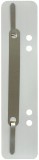 Q-Connect® Heftstreifen Kunststoff, kurz - Deckleiste aus Metall, grau, 25 Stück Heftstreifen grau