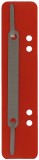 Q-Connect® Heftstreifen Kunststoff, kurz - Deckleiste aus Metall, rot, 25 Stück Heftstreifen rot