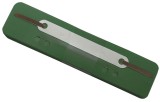 Q-Connect® Heftstreifen Kunststoff, kurz - Deckleiste aus Kunststoff, dunkelgrün, 25 Stück 34 mm