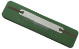 Q-Connect® Heftstreifen Kunststoff, kurz - Deckleiste aus Kunststoff, hellgrün, 25 Stück 34 mm