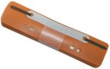 Q-Connect® Heftstreifen Kunststoff, kurz - Deckleiste aus Kunststoff, orange, 25 Stück orange