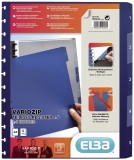 Elba Ringmappen-Register image vario-zipp, PP, transluzent/dunkelblau, A4, 5 Blatt Ringmappe A4