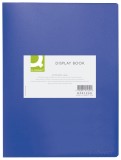Q-Connect® Sichtbuch - 40 Hüllen, Einband PP, 450 mym, blau Sichtbuch A4 blau 40 Polypropylen (PP)
