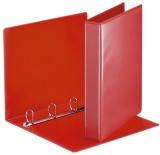 Esselte Ringbuch Präsentation, mit Taschen, A4, PP, 4 Ringe, 30 mm, rot Präsentationsringbuch A4 4