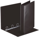 Esselte Ringbuch Präsentation, mit Taschen, A4, PP, 4 Ringe, 30 mm, schwarz Präsentationsringbuch