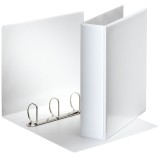 Esselte Ringbuch Präsentation, mit Taschen, A4, PP, 4 Ringe, 50 mm, weiß Präsentationsringbuch A4