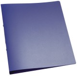 Q-Connect® Ringbuch transparent - A4, 2-Ring, Ring-Ø 25 mm, blau-transparent Ringbuch A4 2 25